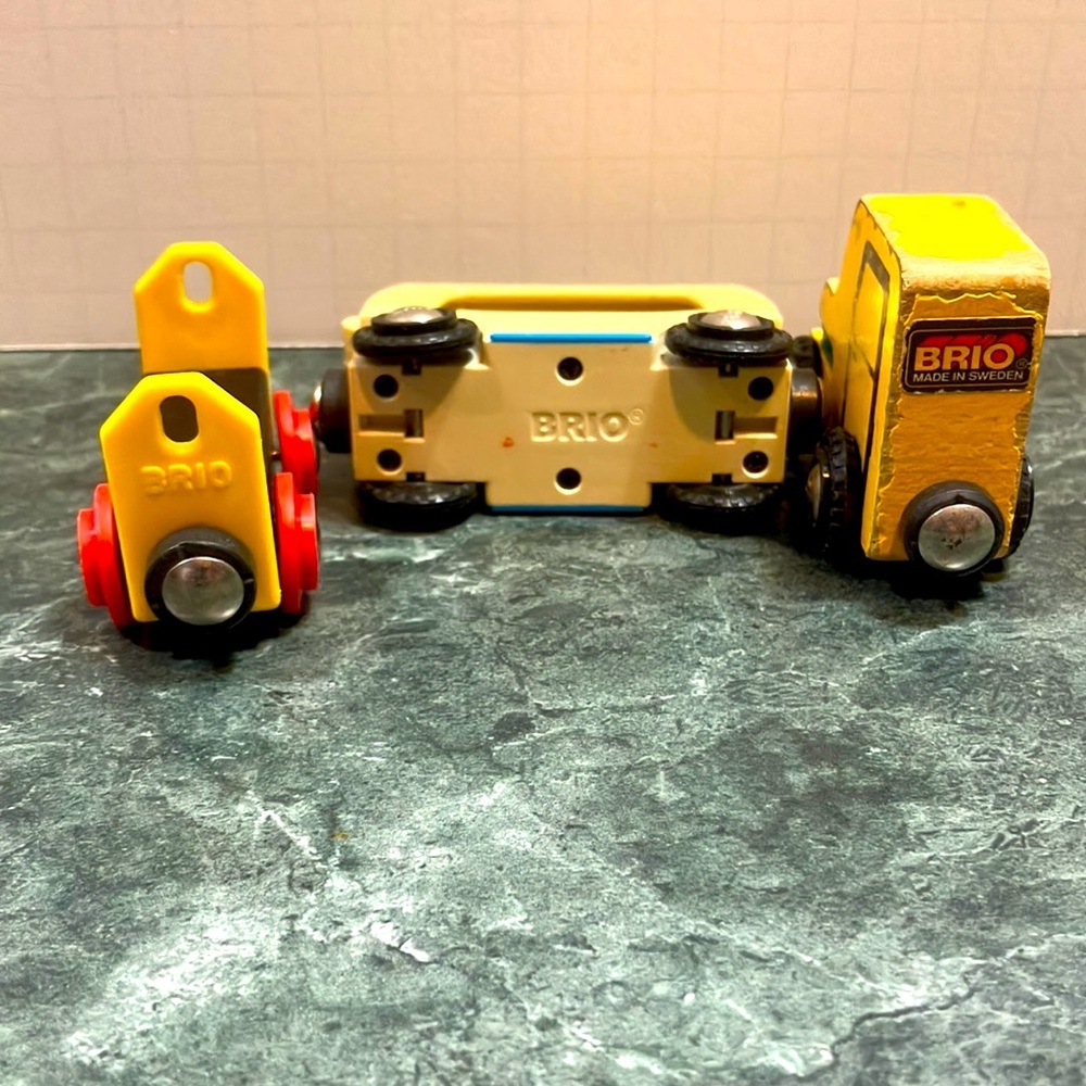 Three Brio Train Cars